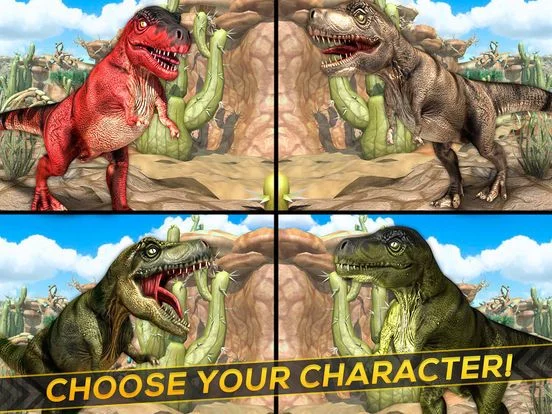 Изображение игры: Jurassic Run - The Dinosaur Racing Simulator Game