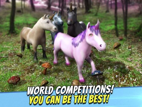 Изображение игры: My Unicorn Horse Riding . Free Unicorns Dash Game For Little Girls and Boys