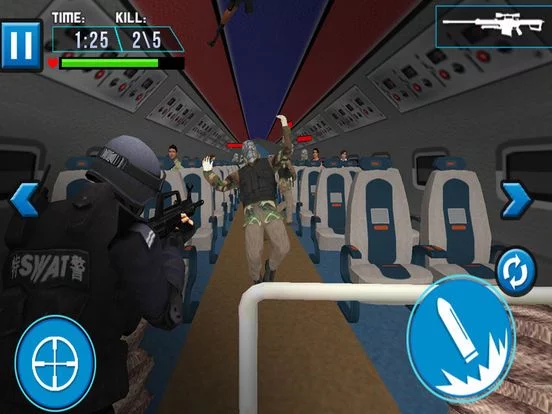 Изображение игры: Airplane SWAT Team Force Elite Sniper Mission 3D Hostage