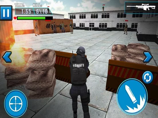 Изображение игры: Airplane SWAT Team Force Elite Sniper Mission 3D Hostage
