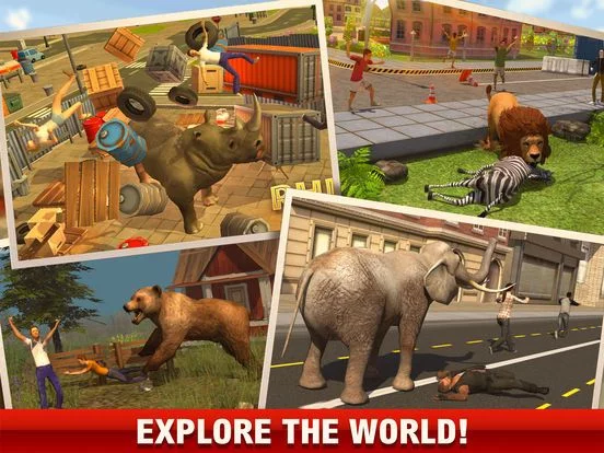 Изображение игры: 2016 Dinosaur simulator park Dino world fight-ing