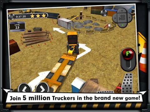 Изображение игры: Trucker: Construction Parking Simulator - realistic 3D lorry and truck driver free racing game