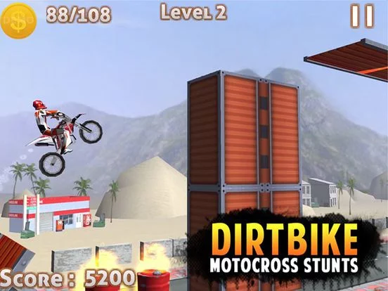 Изображение игры: DIRT BIKE MOTOCROSS STUNTS - 3D XTREME DIRT BIKE STUNT MANIA