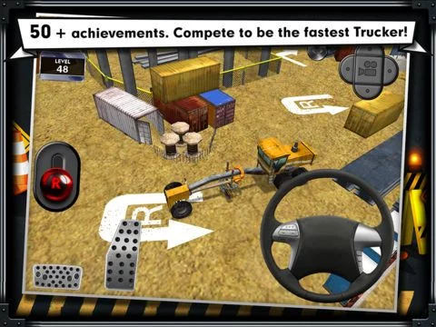 Изображение игры: Trucker: Construction Parking Simulator - realistic 3D lorry and truck driver free racing game