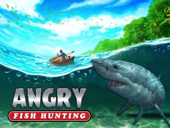 Изображение игры: Angry Fish Hunting - Sea Shark Spear-fishing Game