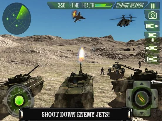 Изображение игры: Tank Battle Army Commando: Hero Blitz at World War