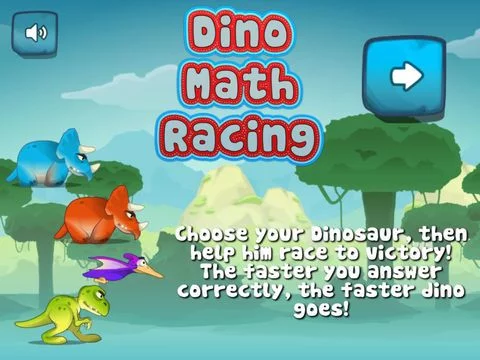 Изображение игры: Dino Math Racing