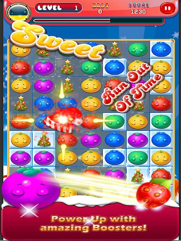 Изображение игры: Fruit Pop - Fruit Family Match Christmas