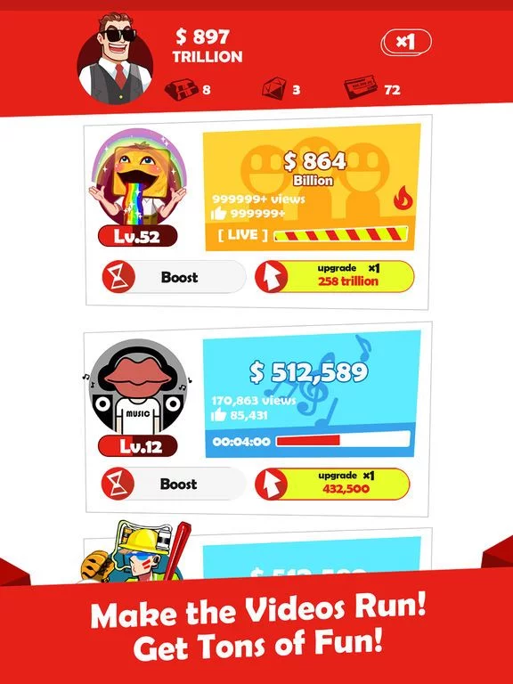 Изображение игры: Tube Simulator - Clicker Games & Idle Tuber Tycoon