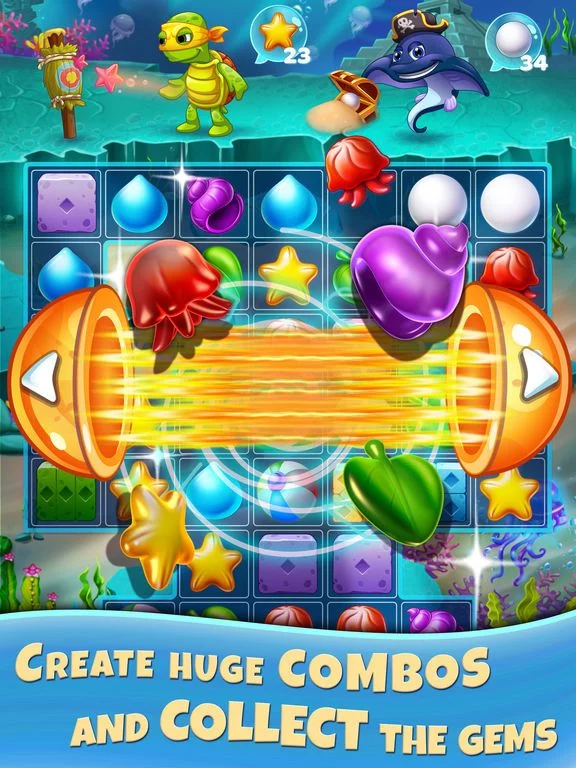 Изображение игры: Reef Rescue: Match 3 Adventure