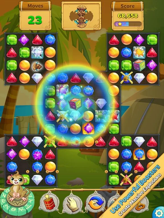 Изображение игры: Crystal Island: Match 3 Puzzle