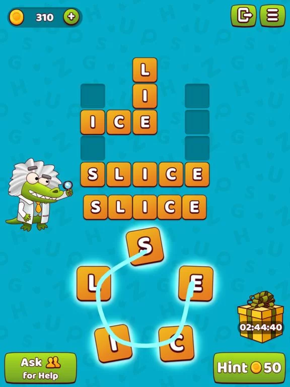 Изображение игры: Croc Word: Crossword Puzzle