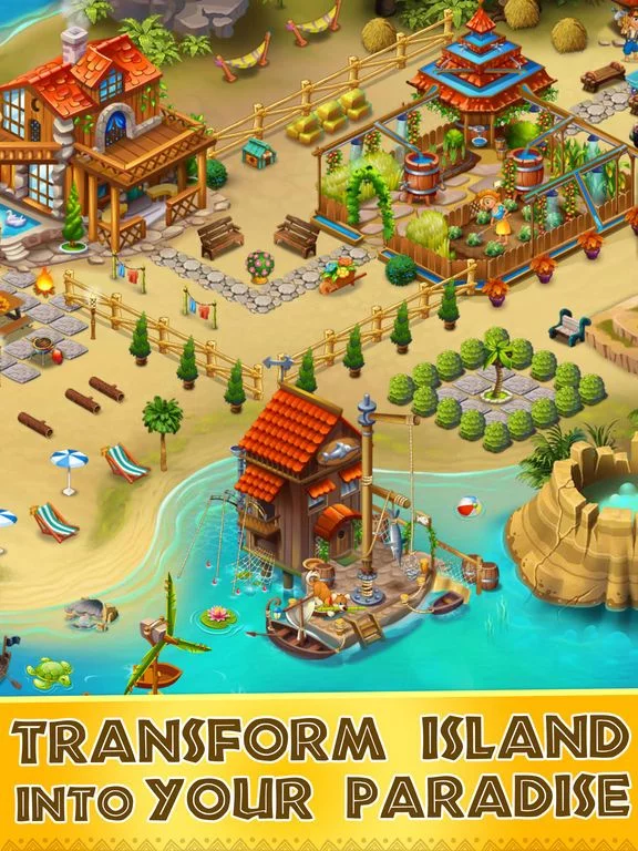 Изображение игры: Tropic Trouble Match 3 Builder