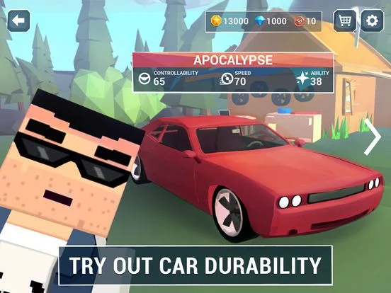 Изображение игры: Pixel Ragdoll: Car Crash Test