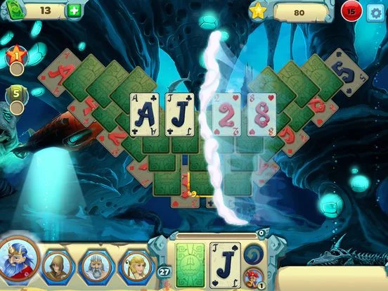 Изображение игры: Solitaire Atlantis