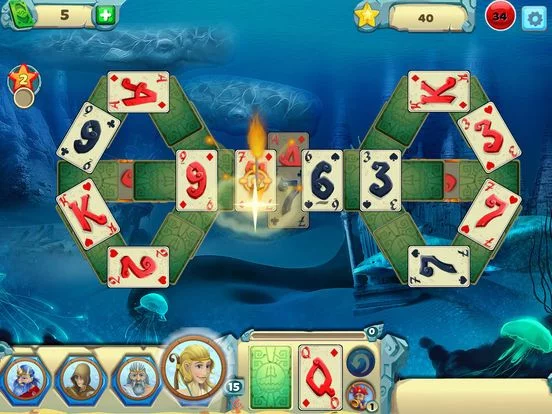 Изображение игры: Solitaire Atlantis