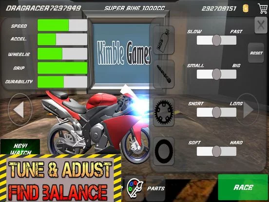 Изображение игры: Drag Bikes