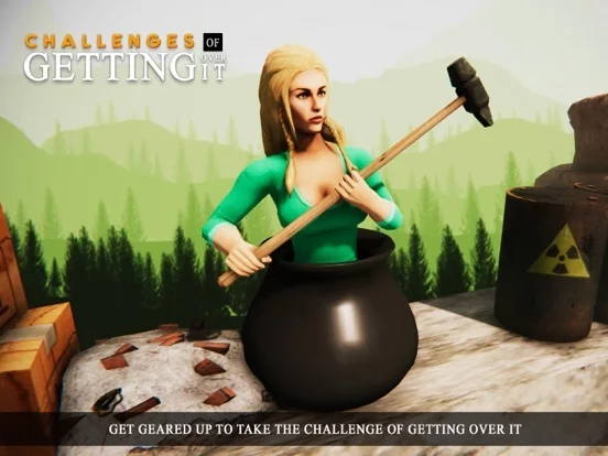 Изображение игры: Challenges Of Getting Over It