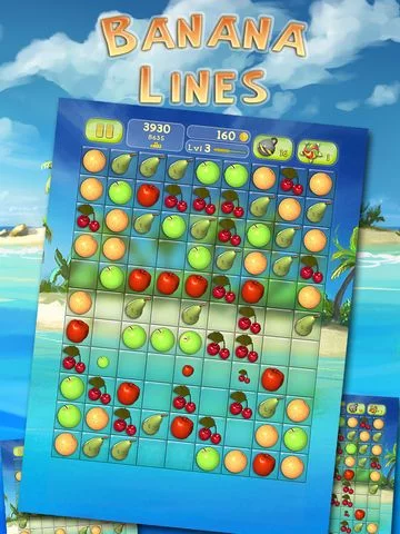 Изображение игры: Banana Lines