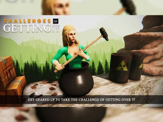 Изображение игры: Challenges Of Getting Over It