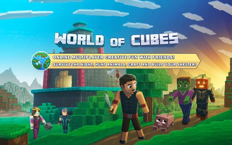 Изображение игры: World of Cubes Survival Craft Multiplayer