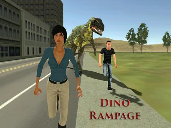 Изображение игры: City Dino Chase Sim 3D: Free Play Game 2016