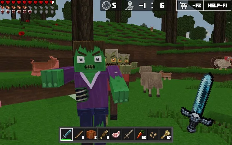 Изображение игры: World of Cubes Survival Craft Multiplayer