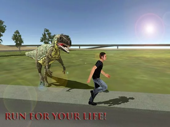 Изображение игры: City Dino Chase Sim 3D: Free Play Game 2016