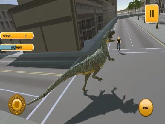 Изображение игры: City Dino Chase Sim 3D: Free Play Game 2016