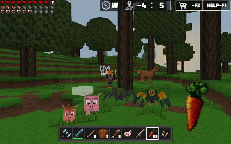Изображение игры: World of Cubes Survival Craft Multiplayer
