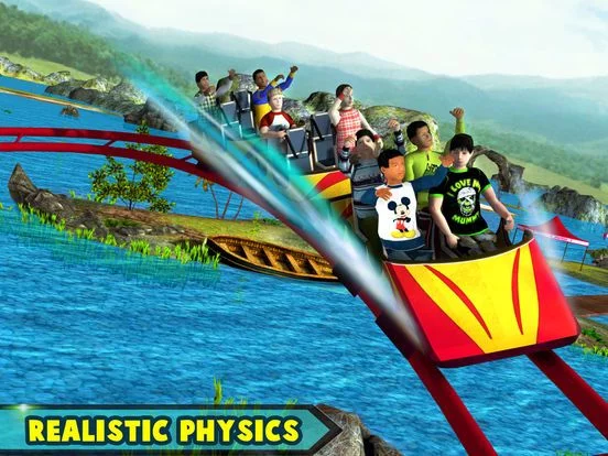 Изображение игры: Theme Park Roller Coaster Ride