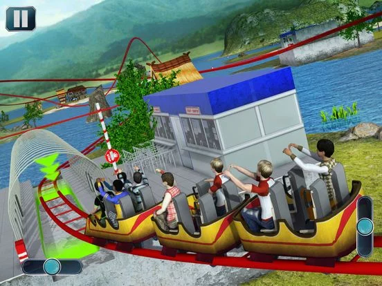 Изображение игры: Theme Park Roller Coaster Ride