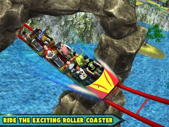 Изображение игры: Theme Park Roller Coaster Ride