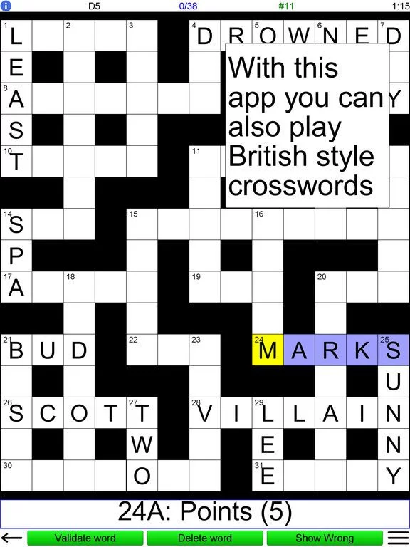 Изображение игры: Compact Crossword