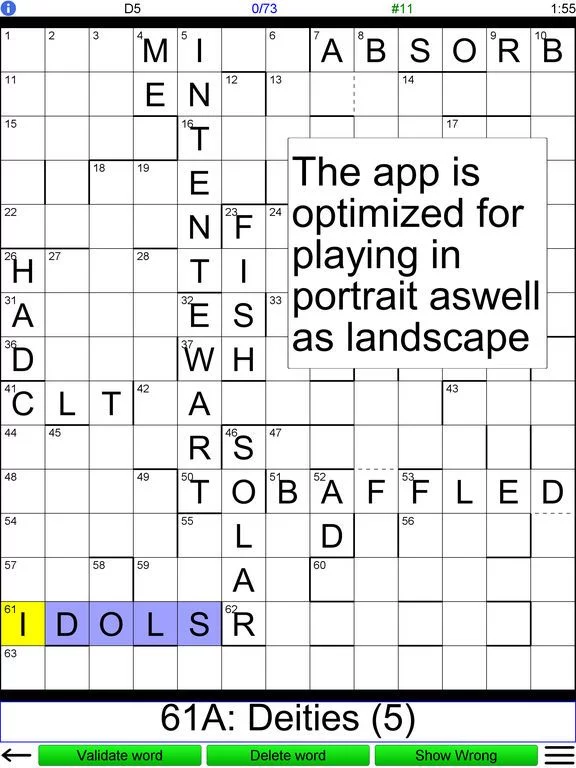 Изображение игры: Compact Crossword