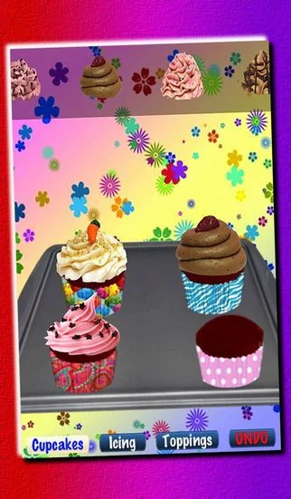 Изображение игры: Cupcakes! FREE - Cooking Game For Kids - Make, Bake, Decorate and Eat Cupcakes
