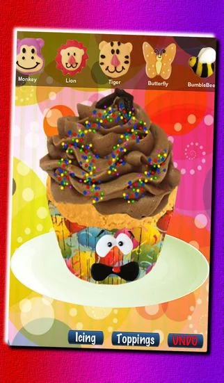 Изображение игры: Cupcakes! FREE - Cooking Game For Kids - Make, Bake, Decorate and Eat Cupcakes
