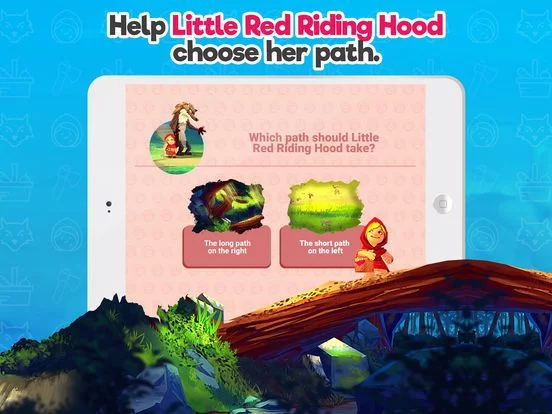 Изображение игры: Red Riding Hood Storybook tale