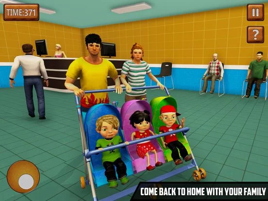 Изображение игры: Mother Of Triplet Baby Family