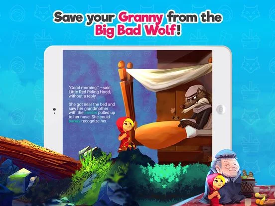 Изображение игры: Red Riding Hood Storybook tale