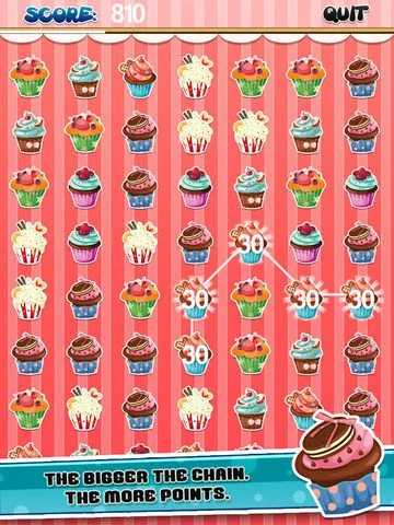 Изображение игры: Cupcakes Match Mania - Cake Connect FREE