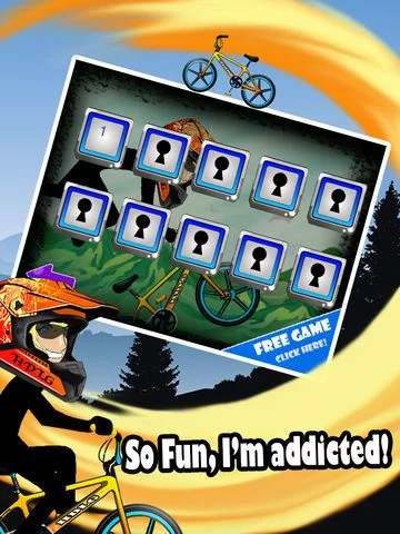 Изображение игры: BMX Stick-Man Stunt Race Biker - Pro Bike Cross 2