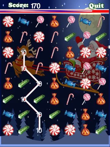Изображение игры: Santa's Candy Match Mania - Sweet Christmas Connect FREE!
