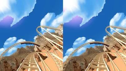 Изображение игры: VR Roller Coaster for Google Cardboard