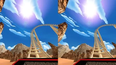 Изображение игры: VR Roller Coaster for Google Cardboard