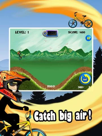 Изображение игры: BMX Stick-Man Stunt Race Biker - Pro Bike Cross 2