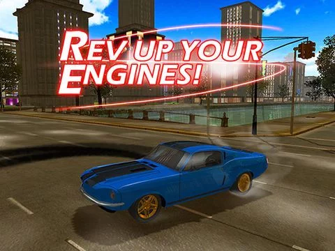 Изображение игры: 3D Muscle Car V8 Parking: Classic Car City Racing Free Game