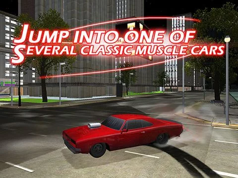 Изображение игры: 3D Muscle Car V8 Parking: Classic Car City Racing Free Game