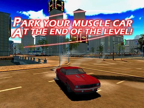 Изображение игры: 3D Muscle Car V8 Parking: Classic Car City Racing Free Game