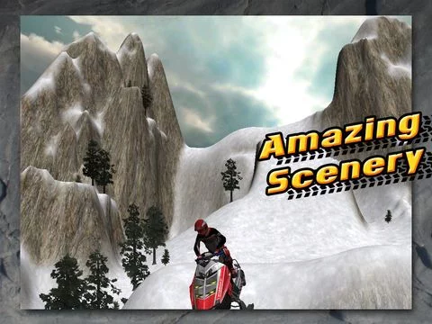 Изображение игры: Arctic Fury 3D Off-Road Snowmobile Parking Extreme - Snow Mountain Stunt Racing Simulator FREE
